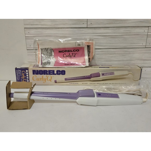 Vintage Norelco Curly Q Hair Iron NEW In Box Model HB 1600
